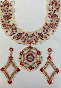 Bold Geometric Polyester Embroidered Neck <b>Collar</b> Patches Streetwear Sew-On Style for Apparel & Home Textiles - Product Image 4