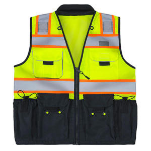Gilet de sécurité décontracté sans manches pour homme pour l'été, veste de sécurité respirante de haute qualité, 100% polyester, gilet haute visibilité - Product Image 1