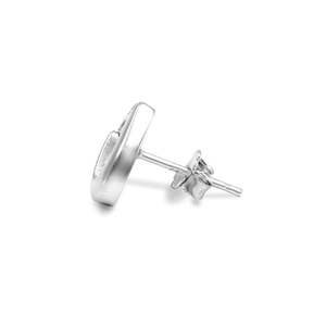 NOVAMART Fine Zarkan Vintage Heart-Shaped <b>Stud</b> <b>Earrings</b> Gold Rose Plated Trendy Diamond Pearl Set in Bezel Setting Charming Love - Product Image 5