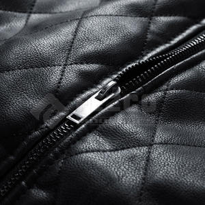 Veste d'hiver en cuir confortable pour hommes avec intérieur doux Veste d'hiver en similicuir coupe ajustée pour hommes pour un usage quotidien - Product Image 6