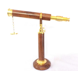 Telescopio de mesa realista en miniatura para casa de muñecas de latón macizo antiguo - Product Image 6