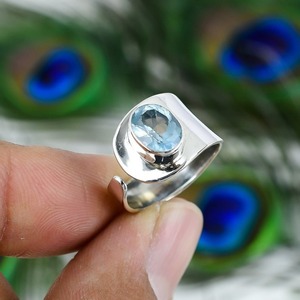 Natural Agate Oval Cut 925 <b>Sterling</b> <b>Silver</b> Bezel <b>Set</b> Cabochon Gemstone Handmade Wedding Engagement Party <b>Ring</b> Jewelry Trendy - Product Image 5