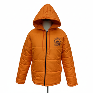 Chaqueta Acolchada Personalizada de Estilo Urbano con Cremallera, Chaqueta con Capucha Estampada, Reactiva al Calor, Termocrómica, Cálida, en Varios Colores - Product Image 3