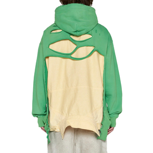 2025 mejor alta calidad de gran tamaño pulóver en blanco con capucha Top Trending Distressed Men Hoodie 100% Fleece con servicio OEM - Product Image 3