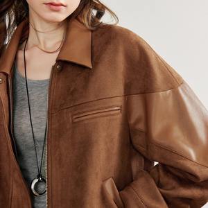 High Quality Stylish PU <b>Leather</b> <b>Jacket</b> Customize Zipper Wholesale Woman <b>Jacket</b> OEM Casual Fashionwear <b>Women</b> <b>Jacket</b> - Product Image 3