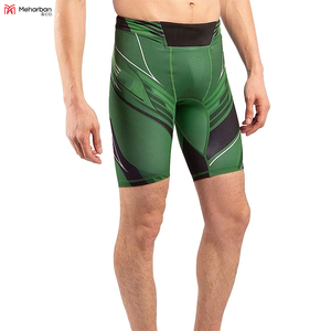 Arts martiaux Vale Tudo Shorts Short de compression Couleur verte Vale Tudo Couche de base courte Mma Vale Tudo Shorts - Product Image 3
