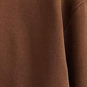 Sudadera con Capucha y Cierre de Cremallera Unisex INDEX APPAREL, Color Marrón Sólido, Tejido Casual, 100% Algodón, para Otoño, Corte Regular - Product Image 6