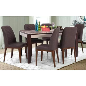 Ensemble de salle à manger en marbre italien NAPLES 6S - Product Image 1