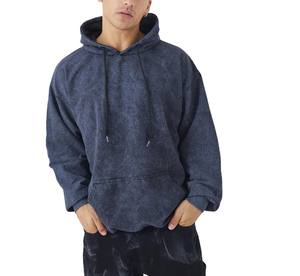 Sudaderas con capucha orgánicas personalizadas de lavado ácido informal para hombre, el mejor precio, 100% básicos de algodón sólido para la temporada de invierno, talla XL, cuello con capucha 6XL - Product Image 2