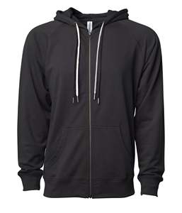 เสื้อสเวตเตอร์มีซิปน้ำหนักเบามีฮู้ด, เสื้อสเวตเชิ้ตมีฮู้ดสำหรับผู้ชายและผู้หญิง - Product Image 4