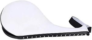 Blanco/Negro-Color de calidad superior logotipo personalizado Pu cuero punzón paletas entrenamiento mano objetivo boxeo entrenamiento punzón paletas - Product Image 5