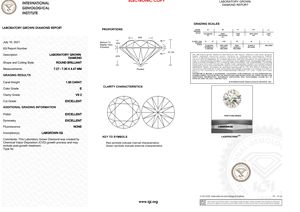 Diamants de laboratoire certifiés Round 1.50 Carat VS2 Clarity Excellent Cut Loose Diamond Jewelry Making Small White CVD Diamond - Product Image 2