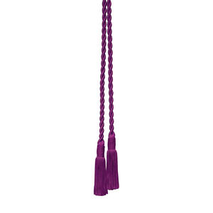 Cincture de rayonne violette de haute qualité avec gland religieux clergé évêque cordon de gland pectoral tressé Nylon métal motif vente - Product Image 1