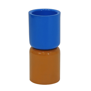 Bougeoirs en fer en forme de tambour faits à la main Bougeoirs modernes durables Bougeoirs en fer pour la décoration de la maison - Product Image 1