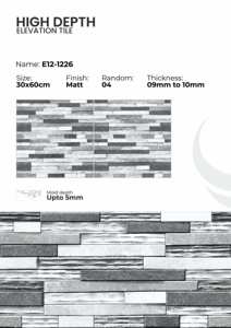 กระเบื้องผนังภายนอกพอร์ซเลนขนาด 300x600 มม. ลุคทันสมัย - Product Image 5