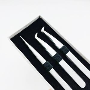 Juego de pinzas para extensión de pestañas de calidad superior, pinzas para Volumen de bota, logotipo personalizado aceptado, pinzas para pestañas ecológicas - Product Image 3