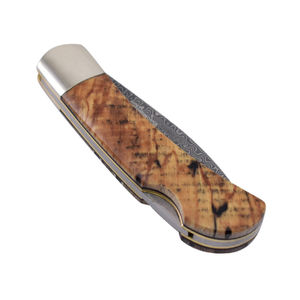 Couteau de camping artisanal 2026 en acier Damas avec manche en bois d'olivier, couteau de chasse à lame fixe en acier Damas, vente en gros OEM - Product Image 3