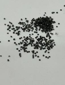 เพชรสีดำธรรมชาติขนาดสอบเทียบขนาดเล็กมากเพชร1มม. เพชรกลมตัดขายส่งเพชรสีดำแท้ทรงหลวม - Product Image 3