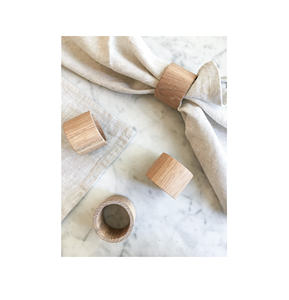 Rond de serviette en bois d'acacia pour Restaurant Home Table Porte-serviette décoratif le plus vendu - Product Image 2