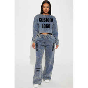 ชุดวอร์มสองชิ้นแบบเข้ารูปชุดวอร์มมีซิปมีฮู้ดและกางเกงพลุกยาวดีไซน์ใหม่ - Product Image 1