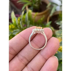 Citrine Peridot Oval Cut Topaz <b>Ring</b> <b>925</b> Sterling <b>Silver</b> Handmade Gemstone <b>Ring</b> Wholesale Jewelry Supplier - Product Image 4