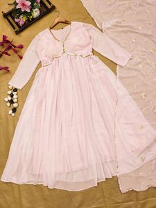 ÚLTIMO DISEÑADOR FOX GEORGATTE PINK GOTA ANARKALI TRAJE - Product Image 5