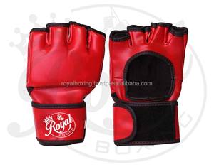 Vente en gros gants de boxe pakistanais demi-doigt UFC MMA Muay Thai sac de sable Arts martiaux et boxe en gros - Product Image 3