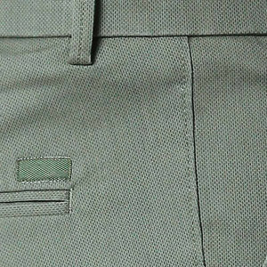 Pantalones Oxford de Algodón para Hombre, Corte Recto, Color Verde, Marca NAPA INDUSTRIES, Antiarrugas, Frente Plano, Estilo Casual Elegante, Cintura Alta, Cierre de Cremallera - Product Image 6