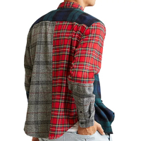 Nouvelle chemise en flanelle de coton à carreaux de couleurs, Ski snowboard, meilleure vente avec boutons et personnalisation en taille, Logo et Design