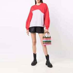 Sweat-shirt Femme 100% Coton à Col Ras du Cou Collection Hiver à Manches Longues avec Logo Avant Prix d'Usine en Gros - Product Image 5