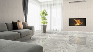 Azulejos de porcelana esmaltada con diseño de mármol Elle único, azulejos con aspecto de mármol brillante de 60x120 cm, azulejos de pared y suelo interiores de lujo - Product Image 2