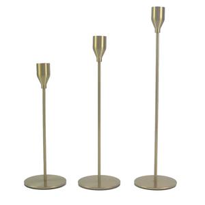 Portavelas Delgado con Acabado Metálico Elegante para Centro de Mesa, Decoración de Sala de Estar, Ambiente de Dormitorio y Uso en Fiestas, de la India - Product Image 5