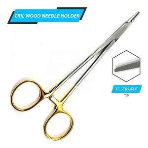 Safety Point TC Crile Soporte de agujas de madera Instrumentos quirúrgicos rectos de carburo de tungsteno de Zuol - Product Image 2