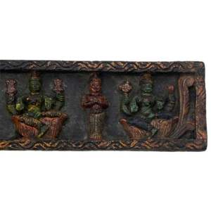 Panel de pared Multicolor de madera India hecho a mano, esculturas de figurita, estatua para decoración del hogar, artículos de regalo WW-28/5447 - Product Image 3