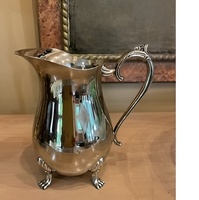 Pichet à eau artisanal de style antique, pichet décoratif pour servir l'eau, pichets en laiton pur avec poignée 2026