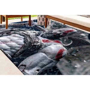 Tapis imprimé Kratos - Décoration pour la cave des hommes, thème God Of War, tapis doux non tissé - Product Image 2