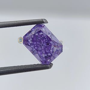 Azul marino 1ct a 10ct Diamante suelto americano Corte de Esmeralda triturado de hielo único CZ con color inusual para joyería - Product Image 1