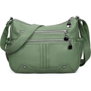 Sacs à main de luxe pour femmes, fabriqués en cuir de mouton véritable, finition douce, sacs à bandoulière tendance pour femmes - Product Image 2