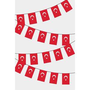 Rectangular Turkey Flag <b>Banners</b> with Digital Printing on Polyester - Product Image 1