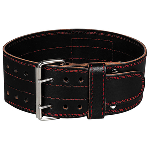 Ceinture d'haltérophilie en cuir Soutien lombaire rembourré extra-large Protection avancée Trous réglables - Product Image 1