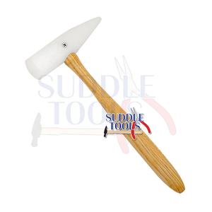 Marteau à tête en bois souple avec tête en nylon en forme de coin, outils de fabrication de bijoux pour la fabrication de bijoux et la création de modèles - Product Image 2