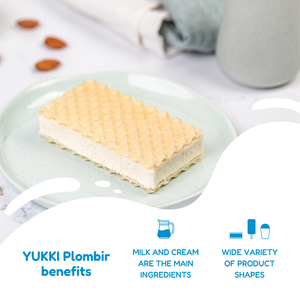 YUKKI Vanilla Plombir dans des gaufrettes 80g, Vente en gros auprès du fabricant - Product Image 3