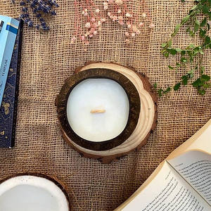 Bougies Kerzen Aromatica Velas Suministros Lujo Novedad Aroma Aromaterapia Velas de cáscara de coco Fragancia para el hogar Velas perfumadas - Product Image 5