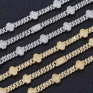 Chaîne à maillons cubains de luxe Miami entièrement glacé D VVS clouté testeur de diamants vérifier les colliers de mode Moissanite - Product Image 3