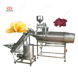 Fried Puffed Food <b>Seasoning</b> <b>Processing</b> Machinery Double Drum Oil Sprayer Snack Chips Flavoring <b>Machine</b> - Product Image 1