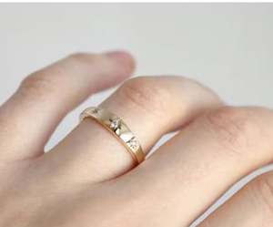 แหวนเงินแท้ตั้งดาวเครื่องประดับเงิน925ที่ทันสมัยสำหรับผู้หญิงงานแต่งงานที่สมบูรณ์แบบหรือสวมใส่ในชีวิตประจำวัน - Product Image 3