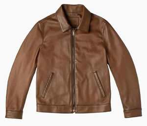 Chaqueta de cuero para hombre de moda ropa de invierno slim fit diseño moderno cálido abrigo cómodo proveedor al por mayor comodidad duradera - Product Image 5