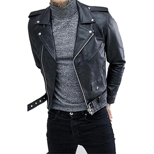 Chaqueta de cuero auténtico con bordado personalizado de alta calidad para hombre, chaquetas transpirables de secado rápido para mujer, chaquetas de cuero a la moda para hombre - Product Image 1