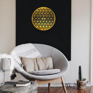 Horloge murale moderne de 60cm, horloge murale décorative de nouveau Design, horloge murale à géométrie hexagonale, - Product Image 3