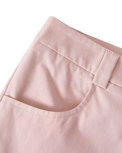 Pantalon cargo rose clair pour femme, taille haute, jambe large, pantalon utilitaire, streetwear, coupe ample, multi-poches, pantalon tendance - Product Image 5